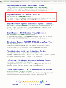 Référencement naturel pour un site web de frigoriste industriel.