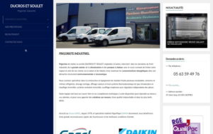 Site web Ducros et Soulet avant refonte