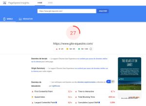 Optimisation de la vitesse d'affichage sur smartphone