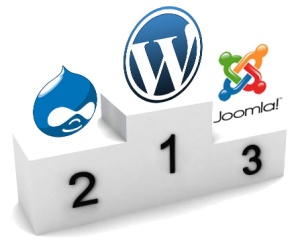 Classement des logociels cms Wordpress Joomla et Drupal